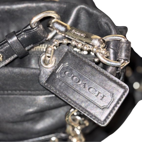 Coach Y2K Brook hobo shoulder bag in black leather style no 14821 - Picture 9 of 10